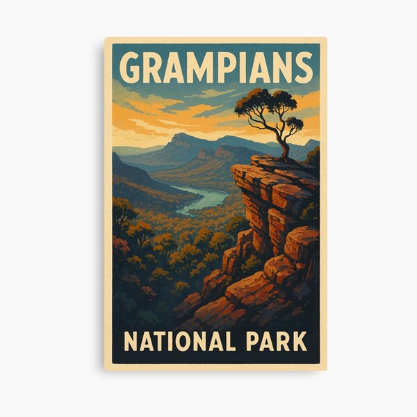 Item preview, Grampians National Park Sunset Overlook, Victoria Australia designed and sold by Places On Earth.