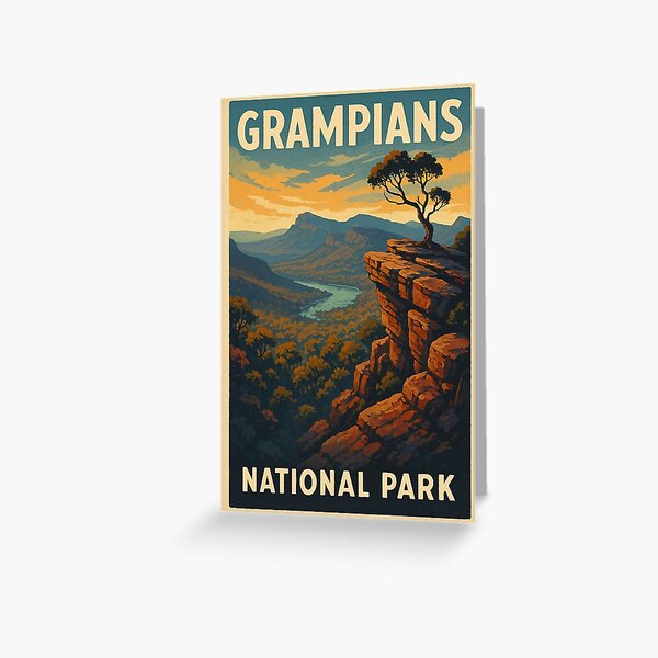 Item preview, Grampians National Park Sunset Overlook, Victoria Australia designed and sold by Places On Earth.