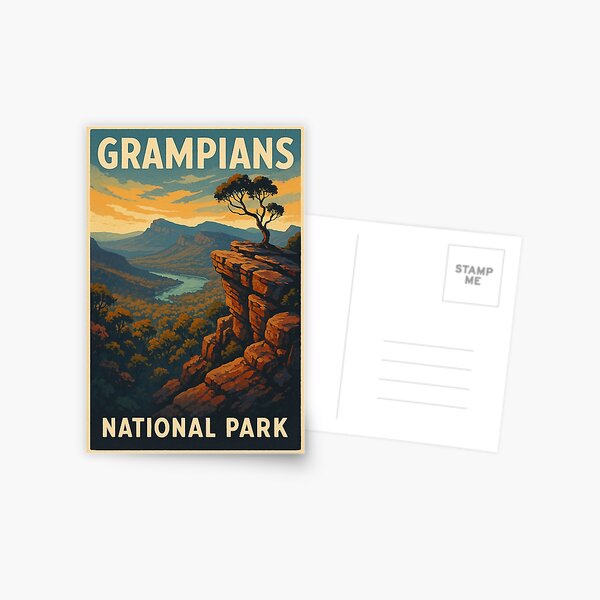 Item preview, Grampians National Park Sunset Overlook, Victoria Australia designed and sold by Places On Earth.
