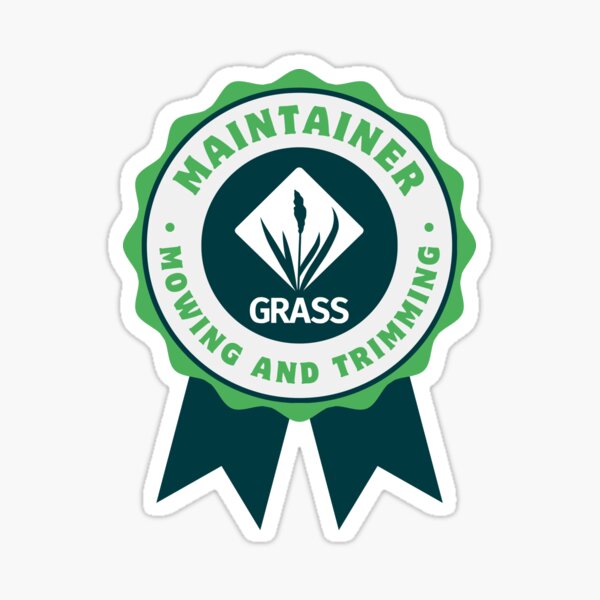 Artikel-Vorschau von Meilensteinaufkleber für Betreuer – Mähen und Trimmen, designt und verkauft von GRASS Project.