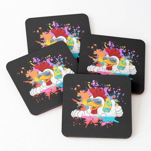 Artikelvorschau, Lustiger Hahn Daumen hoch Bauernhof Tier Humor Design entworfen und verkauft von MagicSD Designs.