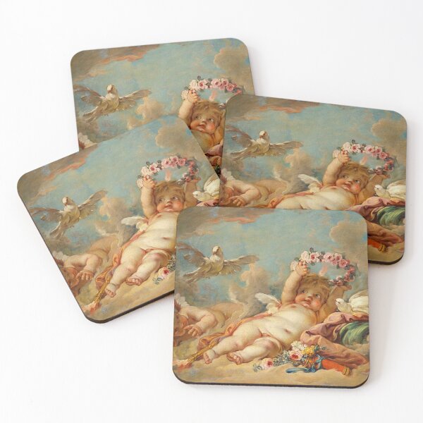 Item preview, François Boucher Cherubs Rococo Victorian French Painting Art designed and sold by Anticulture.