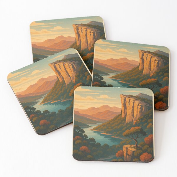 Item preview, River Valley and Cliffs at Grampians National Park, Western Victoria designed and sold by Places On Earth.