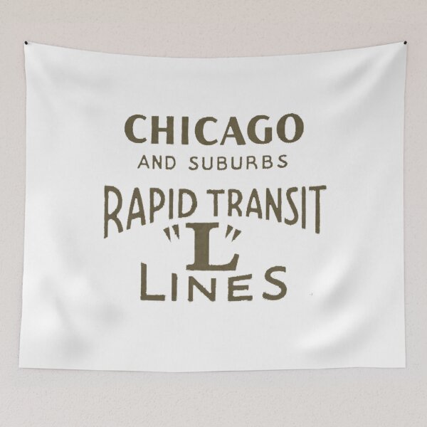 Item preview, Vintage Chicago and Suburbs Rapid Transit L Lines designed and sold by QuayTradingCo.