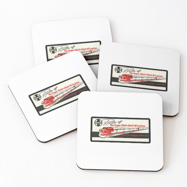 Item preview, Vintage Santa Fe Railroad - Route of The Super Chief - Chief - El Capitan designed and sold by QuayTradingCo.