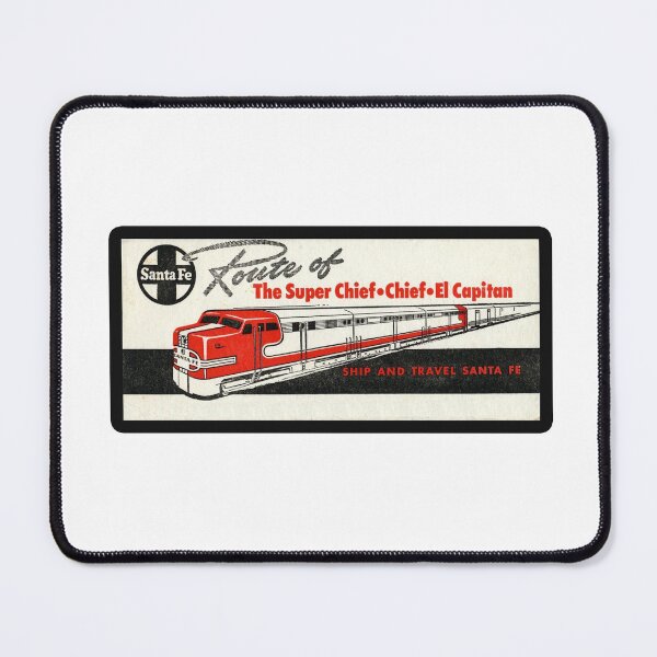 Item preview, Vintage Santa Fe Railroad - Route of The Super Chief - Chief - El Capitan designed and sold by QuayTradingCo.