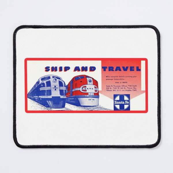 Item preview, Vintage Santa Fe Railroad - Ship and Travel Santa Fe designed and sold by QuayTradingCo.