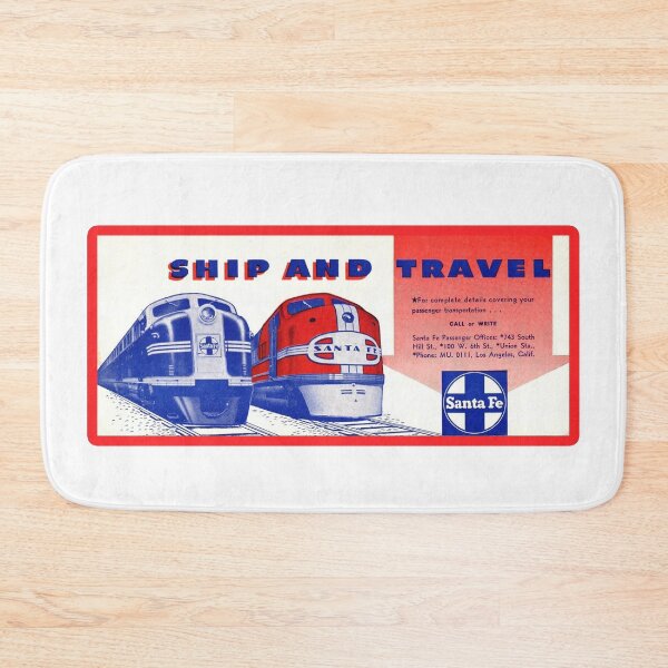 Item preview, Vintage Santa Fe Railroad - Ship and Travel Santa Fe designed and sold by QuayTradingCo.