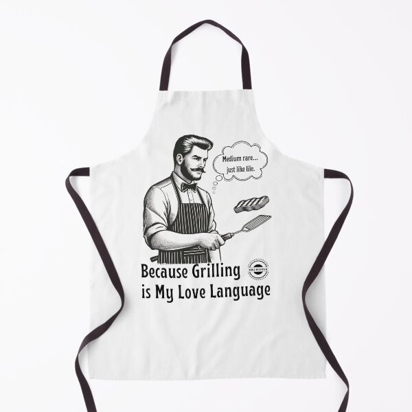 Item preview, Funny BBQ Dad - Medium Rare Grill Master - Retro Comic Book Style designed and sold by BeaverFriends.