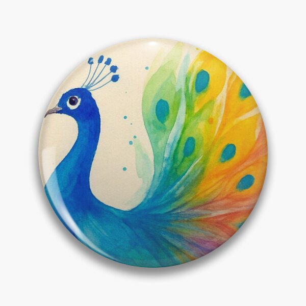 Artikelvorschau, Farbenspiel der Eleganz – Der Regenbogenpfau entworfen und verkauft von M-Masterpieces.