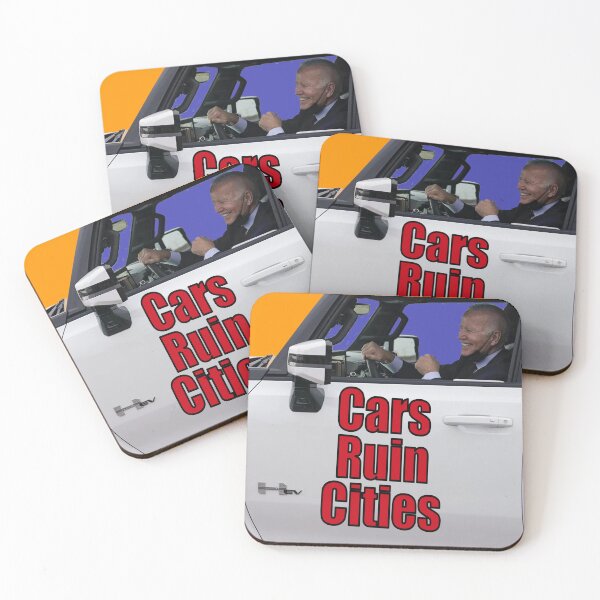 Item preview, Cars Ruin Cities Ridin' with Biden designed and sold by Dystopian Design.