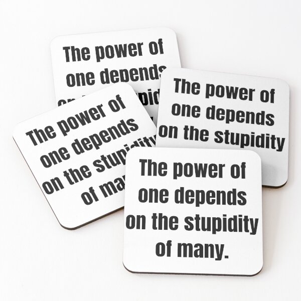 Item preview, The Power of One Depends on the Stupidity of Many designed and sold by SMSartstudios.