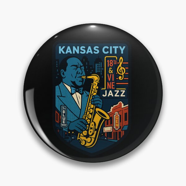 Artikelvorschau, Kansas City Jazz | 18. und Vine Street entworfen und verkauft von Sticker Athletic.