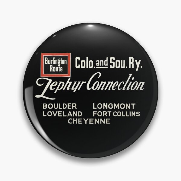 Item preview, Vintage Chicago Burlington, Quincy Railroad - Burlington Route Zephyr Connection designed and sold by QuayTradingCo.