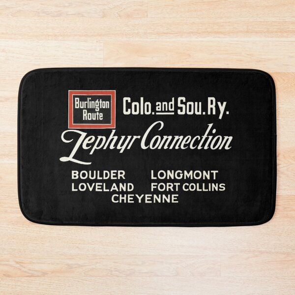 Item preview, Vintage Chicago Burlington, Quincy Railroad - Burlington Route Zephyr Connection designed and sold by QuayTradingCo.