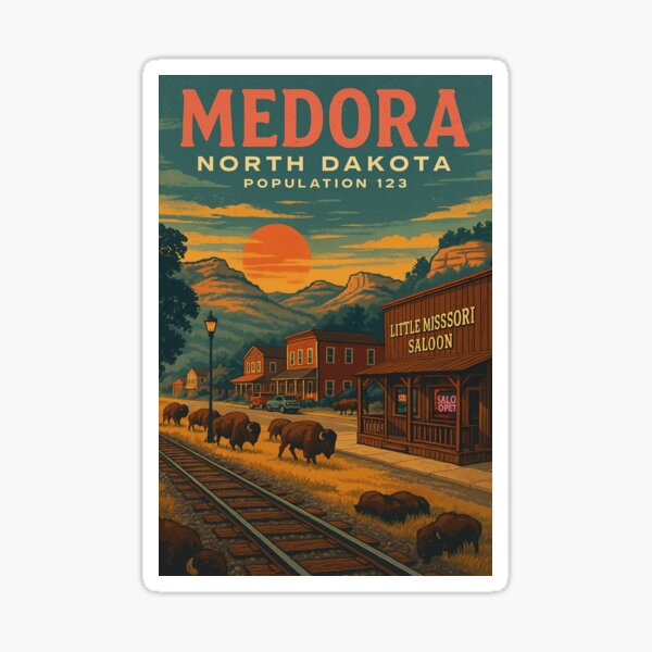Item preview, Medora Magic: Wild West Vibes at Golden Hour designed and sold by Mo & Ko Design.