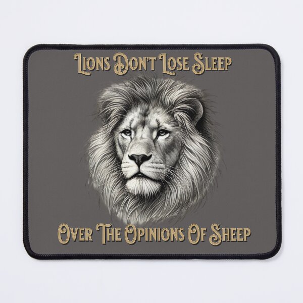 Item preview, Lions Don't Lose Sleep Over Opinions of Sheep Shirt | Bold Motivational Graphic Tee | Confidence Apparel for Leaders & Hustlers designed and sold by DZignsbyJess.