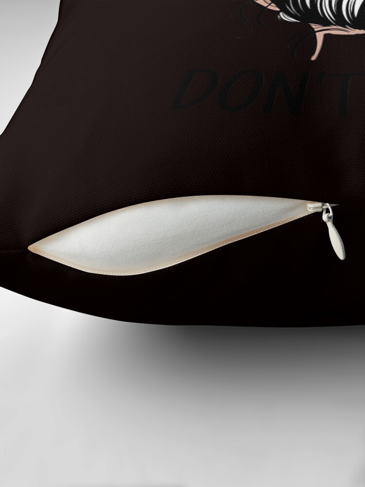 Thumbnail 2 of 4, Pillow, Cute Cleaning Lady - Cleaning Hair Don’t Care designed and sold by PortraitFantasy.