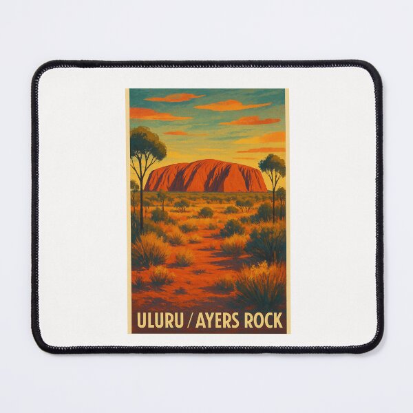 Item preview, Uluru / Ayers Rock Red Desert Landscape, Northern Territory Australia designed and sold by Places On Earth.