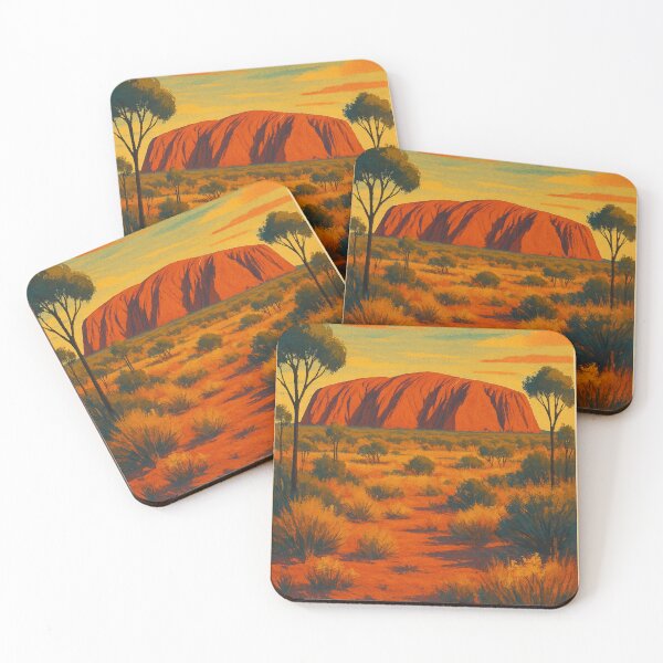 Item preview, Uluru / Ayers Rock Red Desert Landscape, Northern Territory Australia designed and sold by Places On Earth.