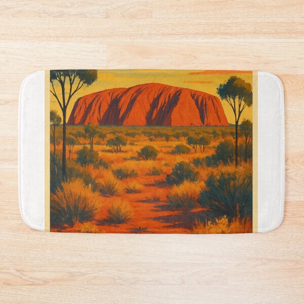 Item preview, Uluru / Ayers Rock Red Desert Landscape, Northern Territory Australia designed and sold by Places On Earth.