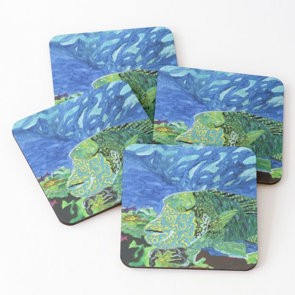 Item preview, Humphead Wrasse ( Critically Endangered Fish) designed and sold by ArtbyBrittney.