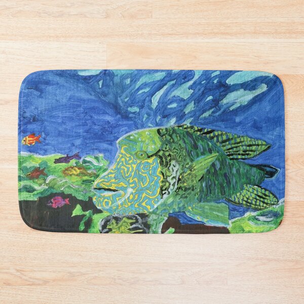 Item preview, Humphead Wrasse ( Critically Endangered Fish) designed and sold by ArtbyBrittney.