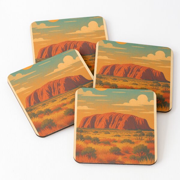 Item preview, Sunrise Over Uluru in Central Australia, Northern Territory designed and sold by Places On Earth.