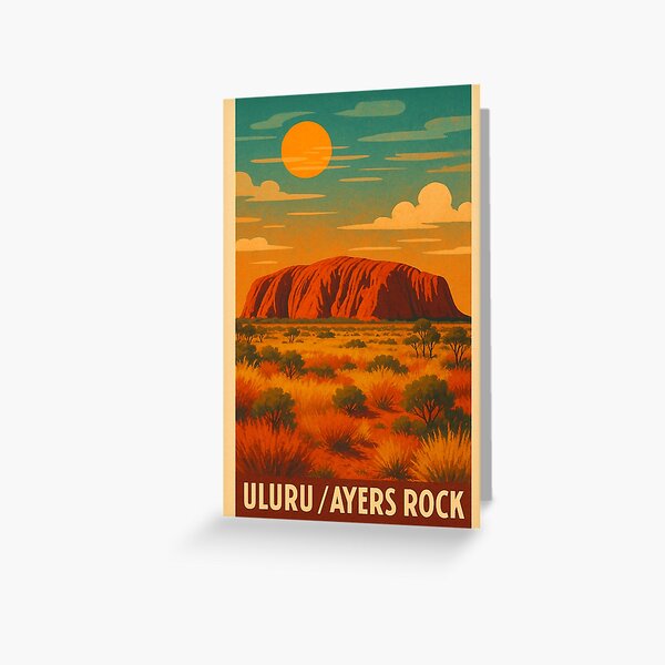 Item preview, Sunrise Over Uluru in Central Australia, Northern Territory designed and sold by Places On Earth.