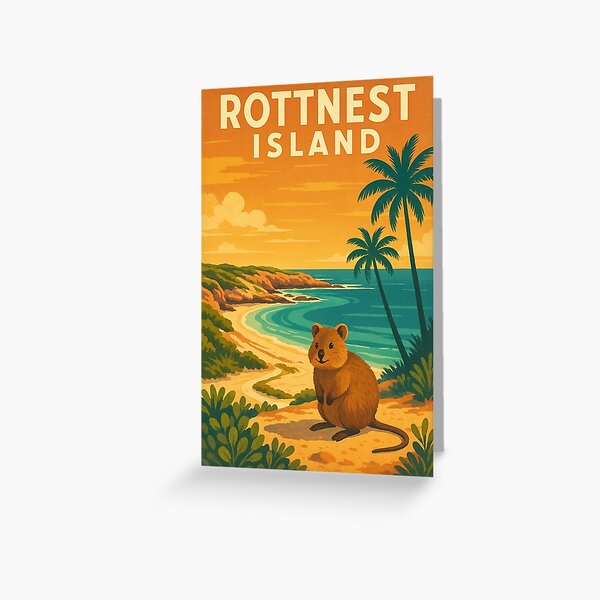 Item preview, Quokka and Sunset Beach View, Rottnest Island Western Australia designed and sold by Places On Earth.