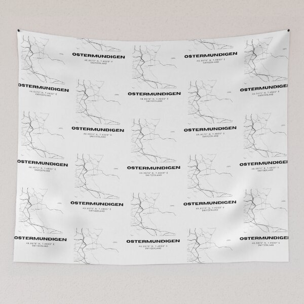 Item preview, Ostermundigen Switzerland Minimalist Black & White Map Print designed and sold by RM-Journey.