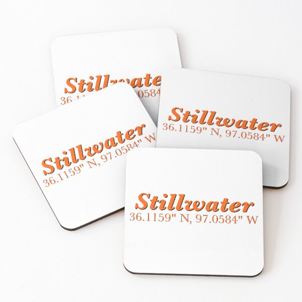 Item preview, Stillwater, Oklahoma Coordinates – Minimalist Location Art designed and sold by AbanaCo.