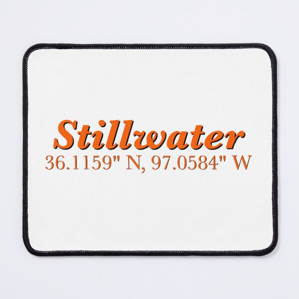 Item preview, Stillwater, Oklahoma Coordinates – Minimalist Location Art designed and sold by AbanaCo.