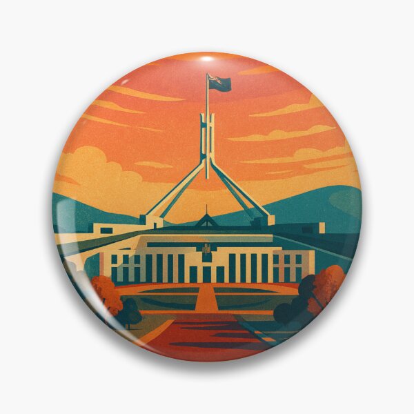 Item preview, Parliament House and Reflection Pool, Canberra ACT Australia designed and sold by Places On Earth.
