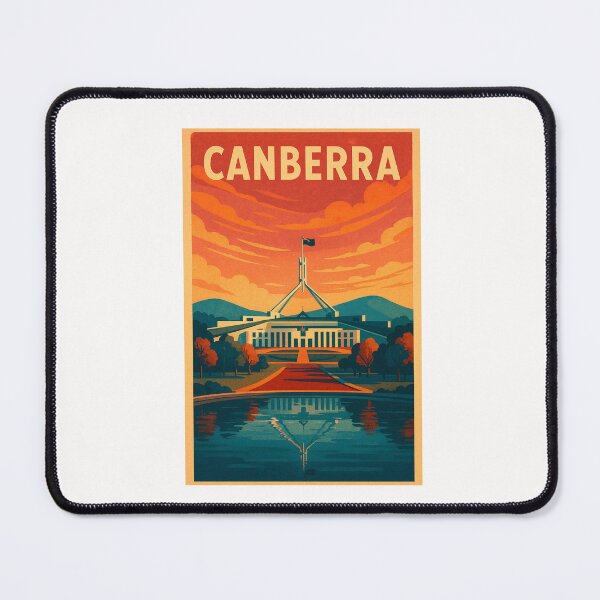 Item preview, Parliament House and Reflection Pool, Canberra ACT Australia designed and sold by Places On Earth.