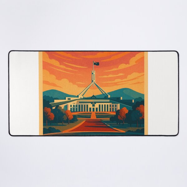 Item preview, Parliament House and Reflection Pool, Canberra ACT Australia designed and sold by Places On Earth.