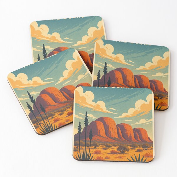 Item preview, Kata Tjuṯa (The Olgas) Domes Under Blue Sky, Northern Territory designed and sold by Places On Earth.