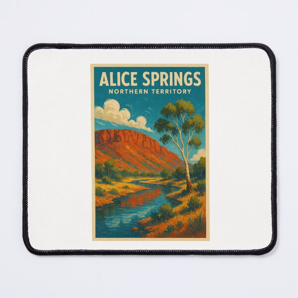 Item preview, Sunset Over Riverbank in Alice Springs, Northern Territory Australia designed and sold by Places On Earth.