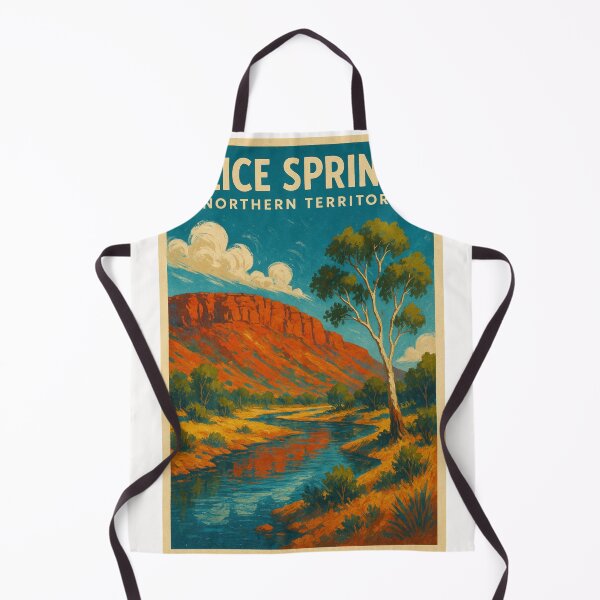 Item preview, Sunset Over Riverbank in Alice Springs, Northern Territory Australia designed and sold by Places On Earth.