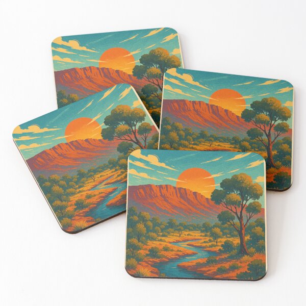 Item preview, Australian Riverbank in Alice Springs, Northern Territory Australia designed and sold by Places On Earth.