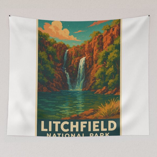 Item preview, Florence Falls in Litchfield National Park, Northern Territory Australia designed and sold by Places On Earth.