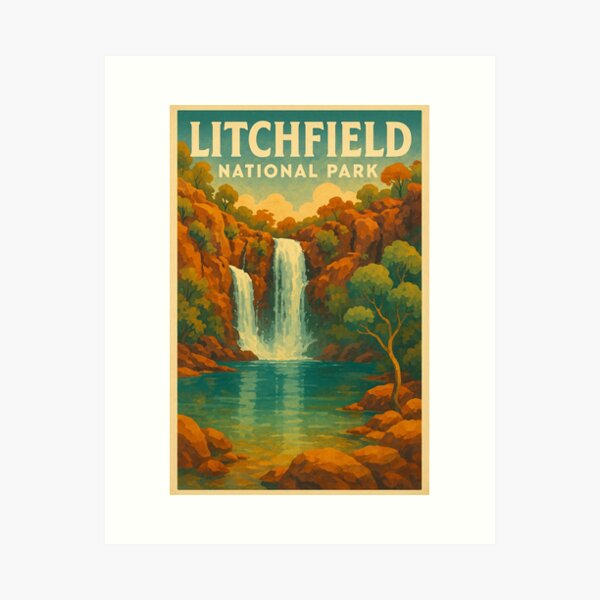 Item preview, Litchfield National Park Waterfalls at Twilight, Northern Territory designed and sold by placesonearth.