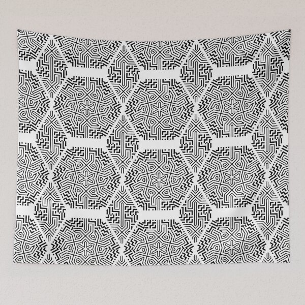 Item preview, Retro Art Deco Geometric Pattern 24.085.3 designed and sold by Space & Care - Art Deco GeoMetrica.