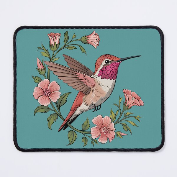 Item preview, Rufous Hummingbird Among Blossoms designed and sold by BirdsnStuff.