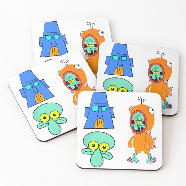 Item preview, Pack 4 Spongebob Squidward tentacles, squidward house and squidward loser designed and sold by DibujandoPorfa.