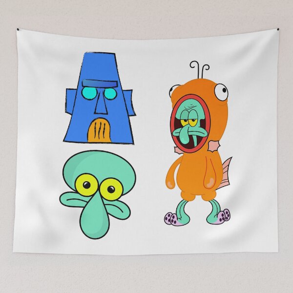 Item preview, Pack 4 Spongebob Squidward tentacles, squidward house and squidward loser designed and sold by DibujandoPorfa.
