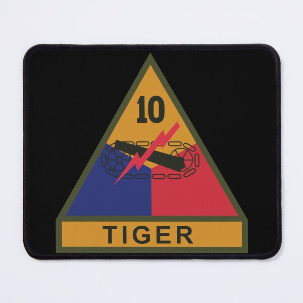 Item preview, SSI - 10th Armored Division w Name Tape X 300 designed and sold by Military Insignia Products.