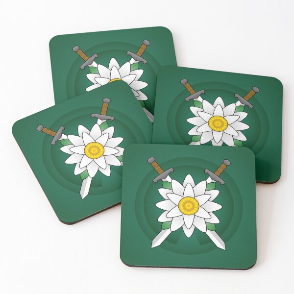 Item preview, Two Swords and Lily - Green Background designed and sold by HighwaterArt.