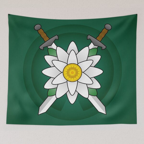Item preview, Two Swords and Lily - Green Background designed and sold by HighwaterArt.