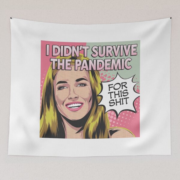 Item preview, Survived the Apocalypse, Pandemic, Tariffs, Trump, funnyfits70, Humor, Funny, retro, vintages, funny quotes, animal humor, designed and sold by FunnyFits70.